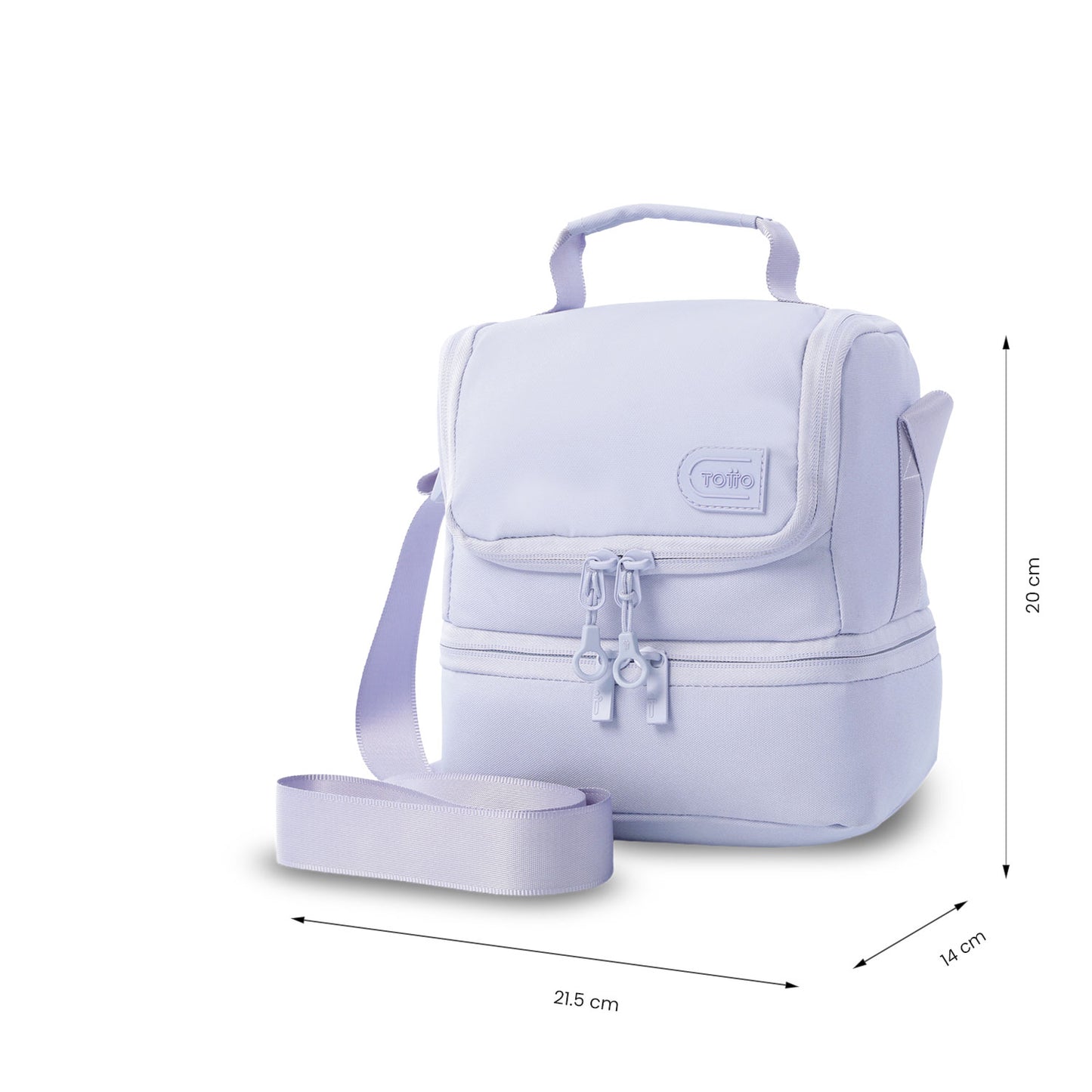 Lonchera Totto Térmica Steif Morada - Doble Compartimento 6L | Porta Almuerzo para Mujer