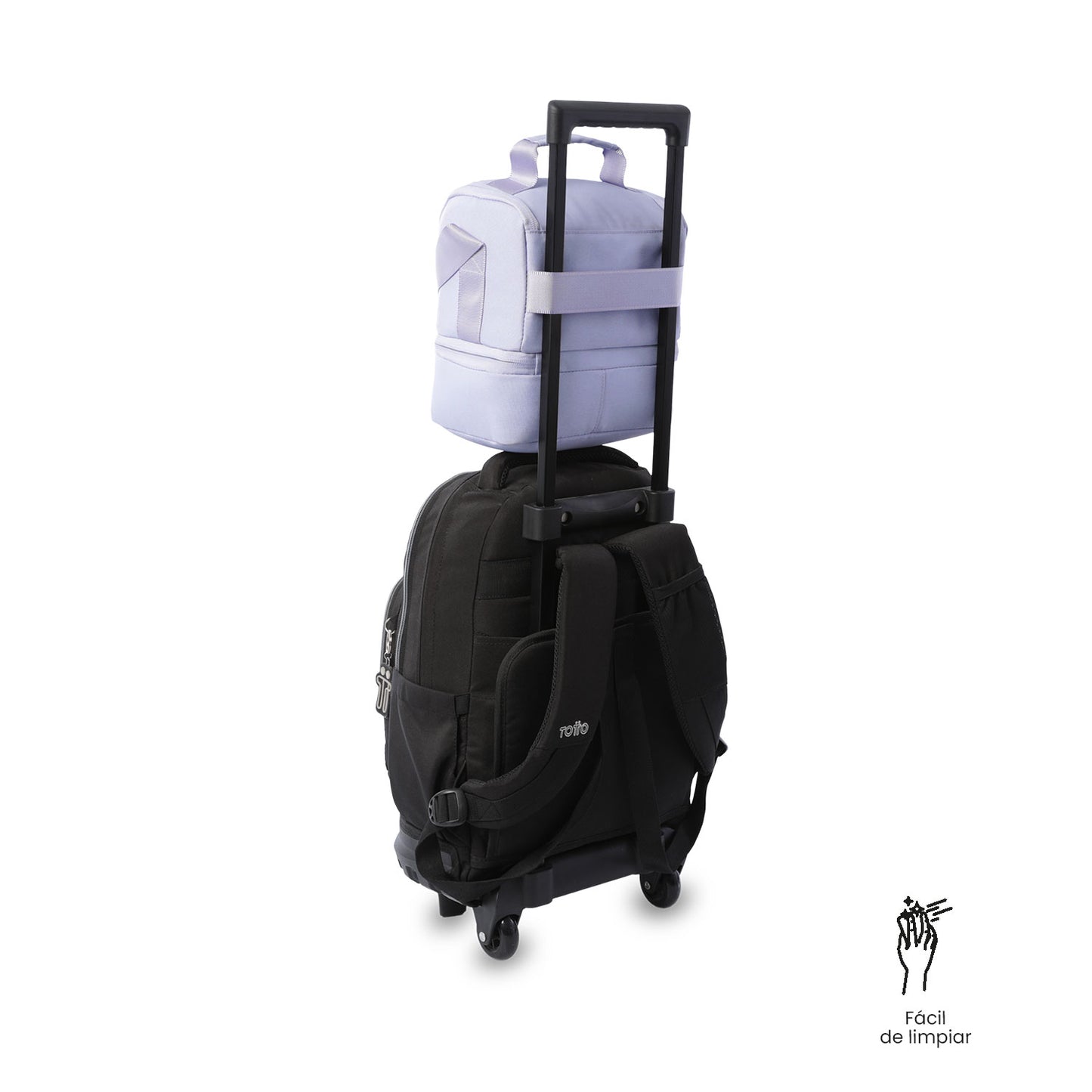 Lonchera Totto Térmica Steif Morada - Doble Compartimento 6L | Porta Almuerzo para Mujer