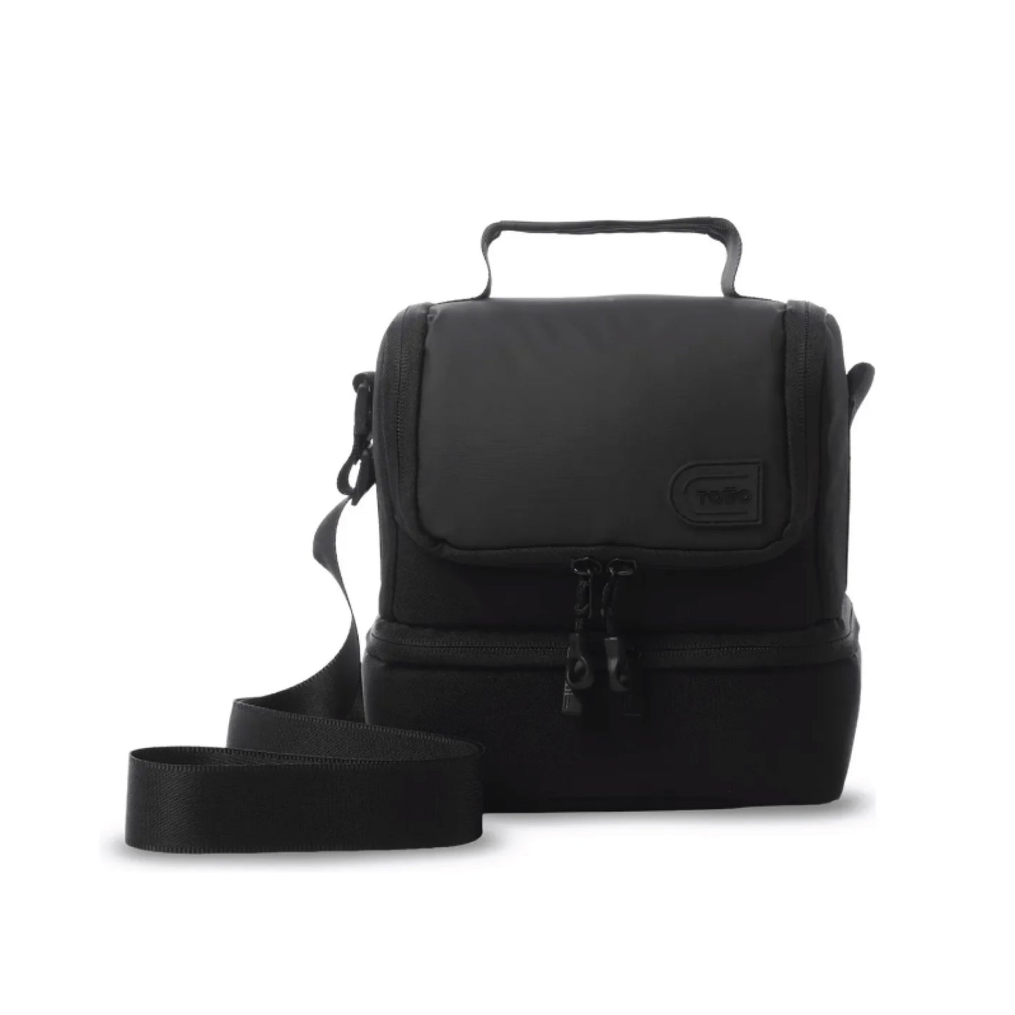 Lonchera Totto Térmica Steif M 6L Negra - Bolso Térmico Incluye Cubiertos | Portacomidas