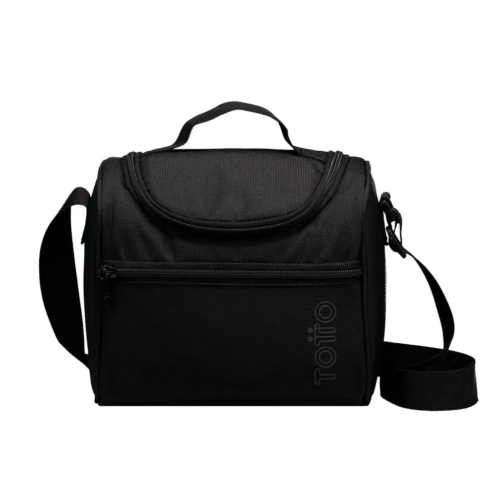 Lonchera Totto Miletto Color negro Lona impermeable interior termico