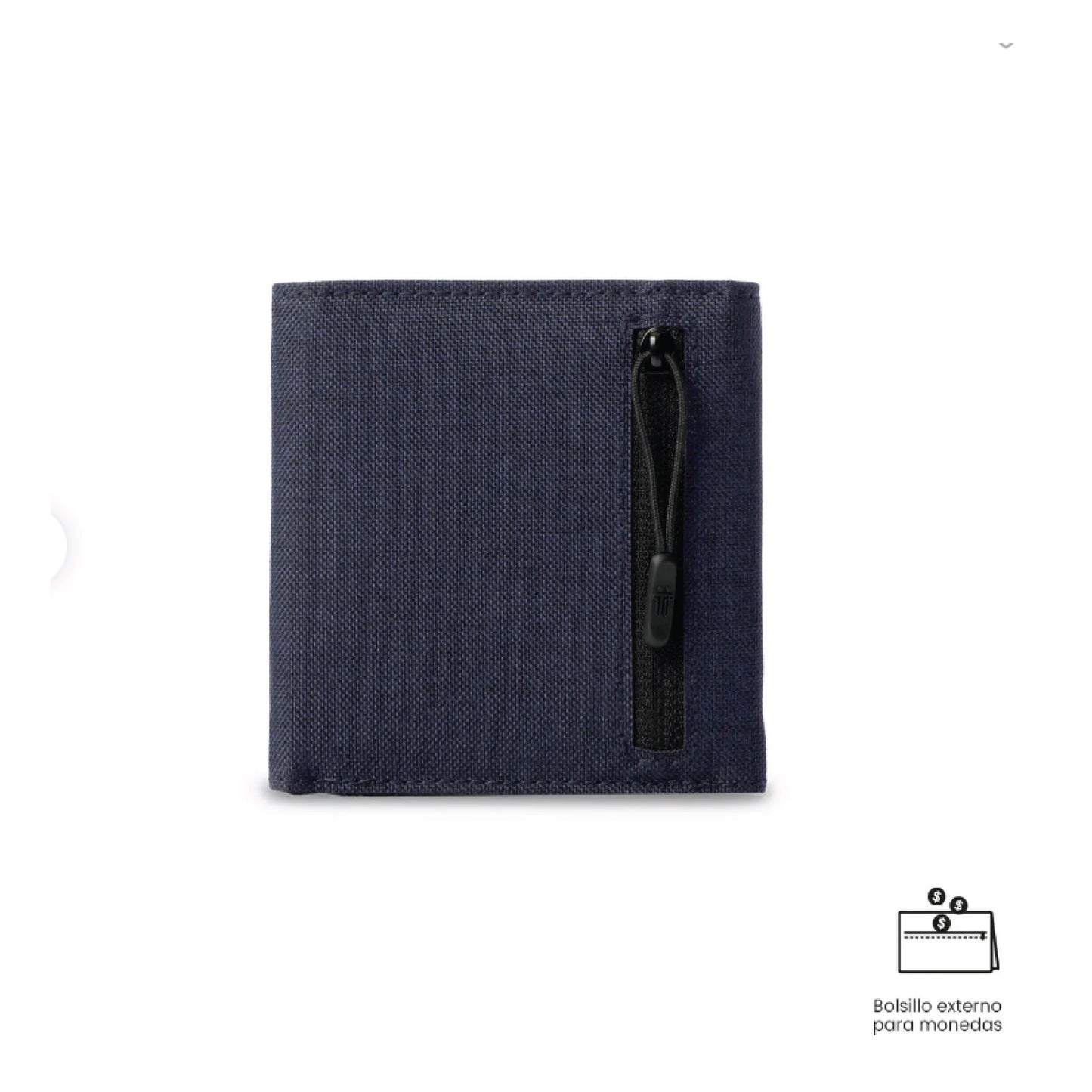 Billetera Totto para Hombre Riva Grande Azul – Con Protección RFID Blocker, Cierre en Velcro y Material Reciclado