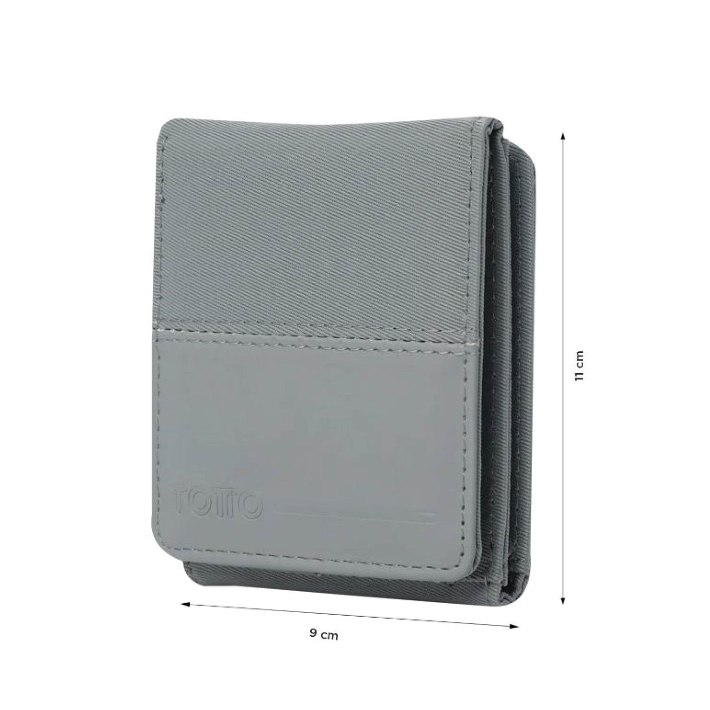 Billetera Totto Ermac 3.0 para hombre antirobo RFID Blocker color Gris