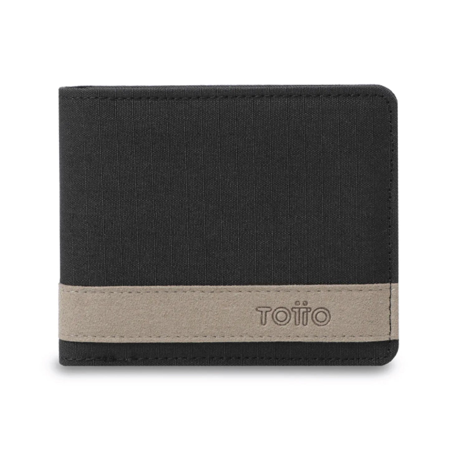 Billetera Totto para Hombre Slim Lad Negra – Con Protección RFID Blocker y Material Ecológico RPET – Ultra Ligera