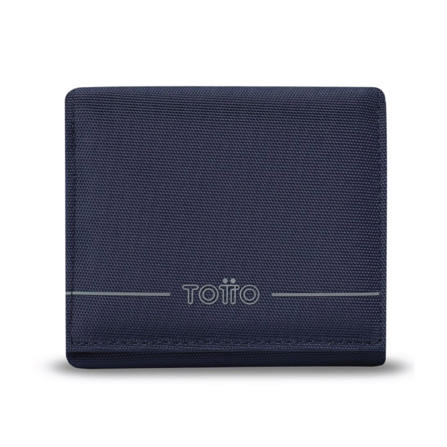 Billetera para Hombre Totto Sayle Azul – Con Protección RFID Blocker, Cierre en Velcro y Material Reciclado RPET