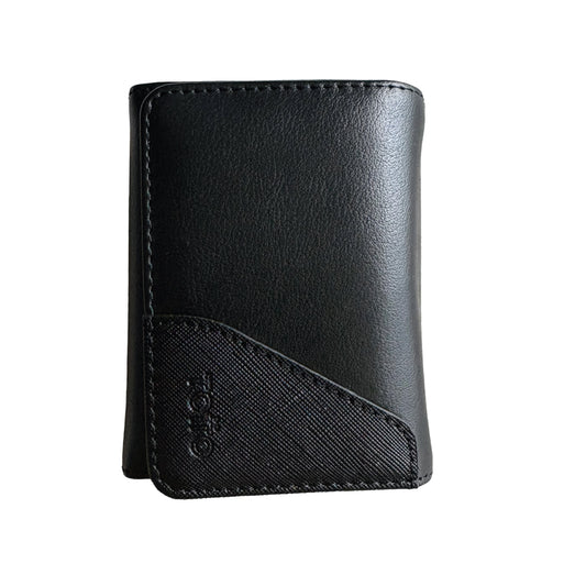 Billetera Totto Saffiano anti robo Rfid Para Hombre Color Negro