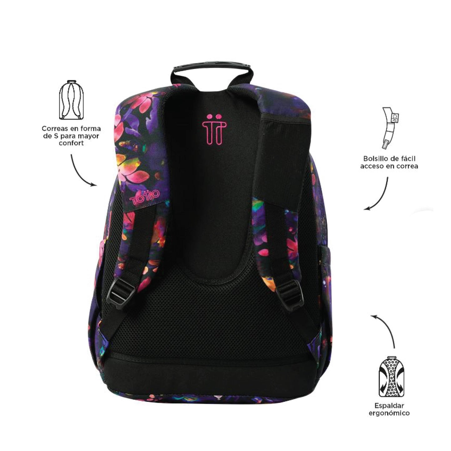 Mochila Totto Acuarela Color 5Q5