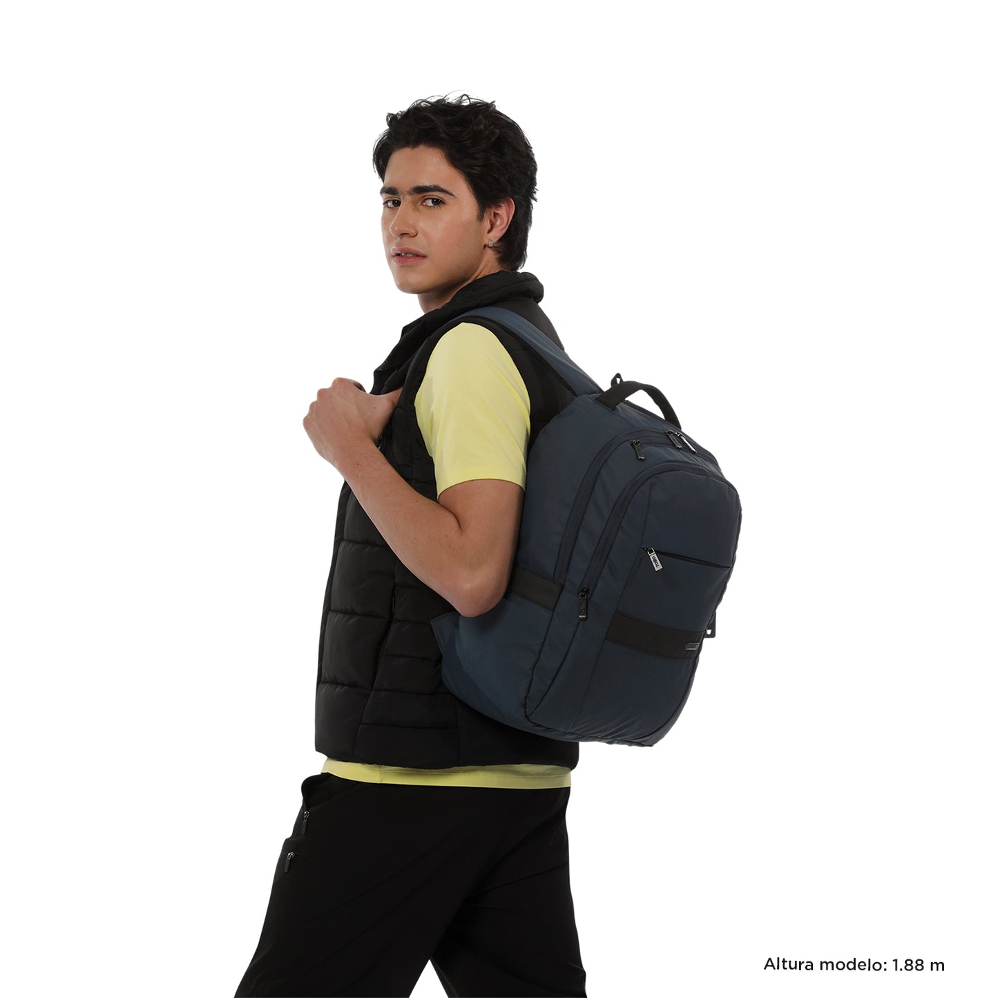 Mochila Totto Ejecutiva Wivetto Azul - Porta Laptop 14" y Tablet 10" | Mochila Ergonómica AirMesh