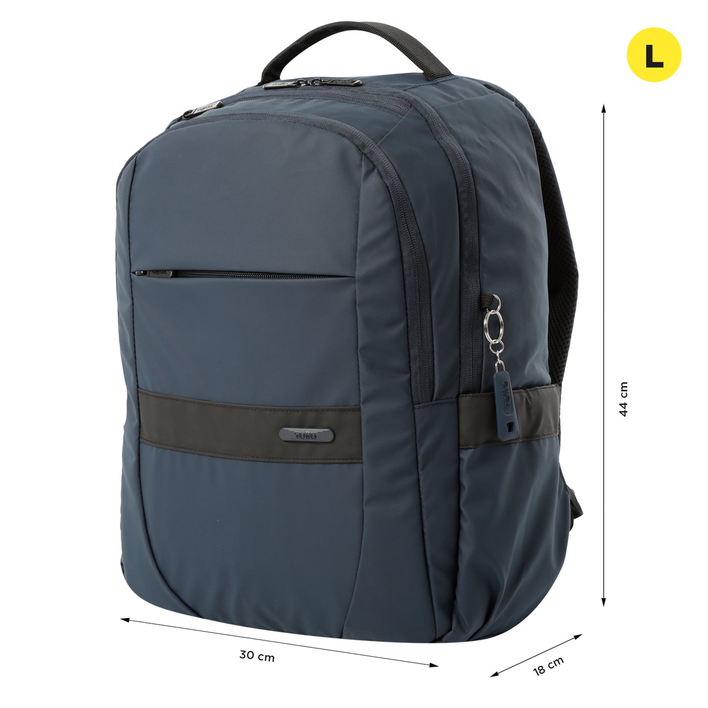 Mochila Totto Ejecutiva Wivetto Azul - Porta Laptop 14" y Tablet 10" | Mochila Ergonómica AirMesh