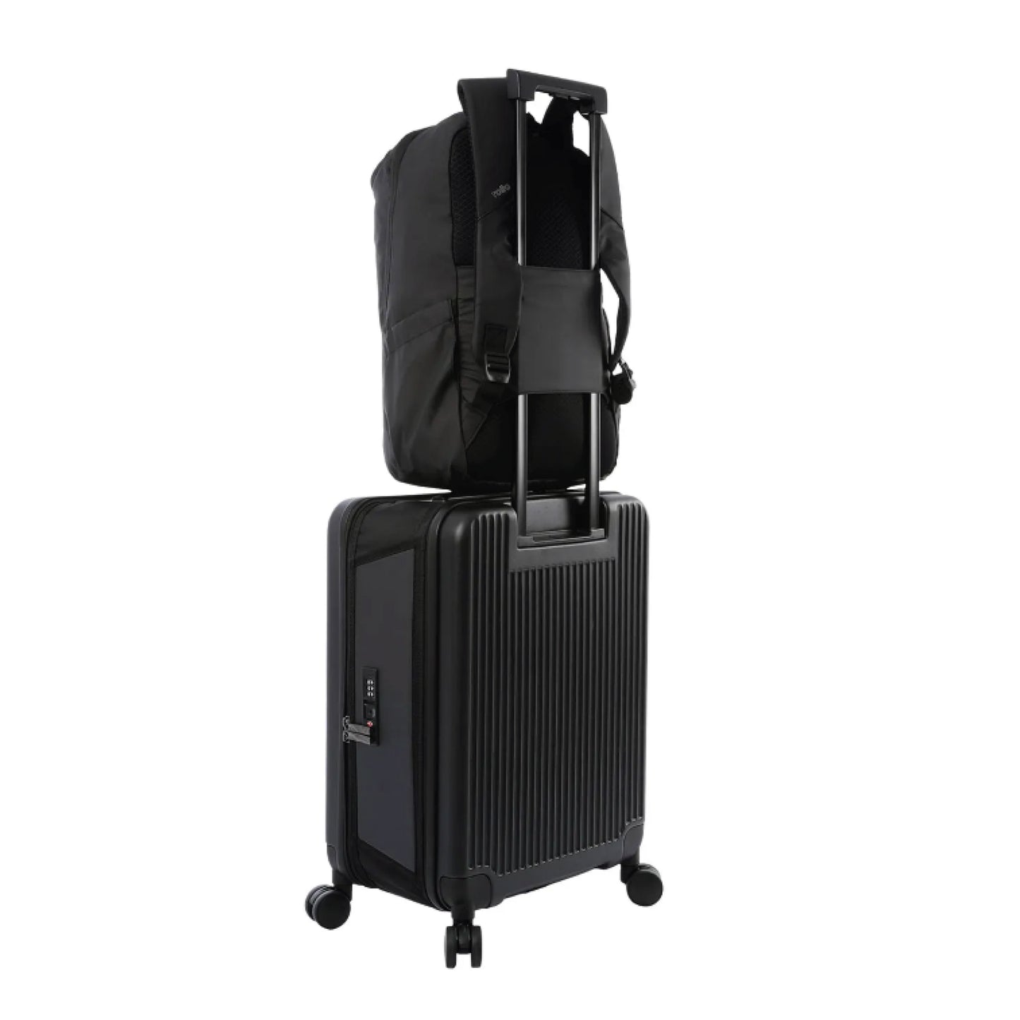 Mochila Totto Storm Porta Laptop 16" - Morral Negro con Acabado Rubber Fácil de Limpiar