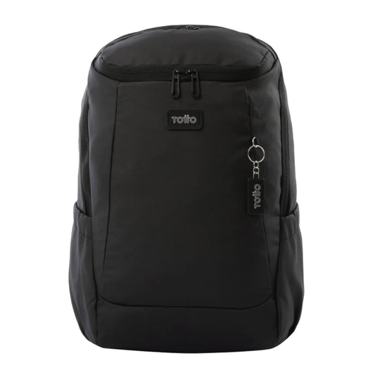 Mochila Totto Storm Porta Laptop 16" - Morral Negro con Acabado Rubber Fácil de Limpiar
