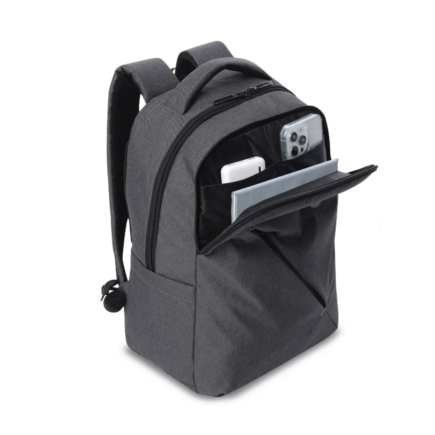 Mochila Totto Osaka Negro - Porta Laptop 15.4" | Mochila de Oficina con Acabado Melange