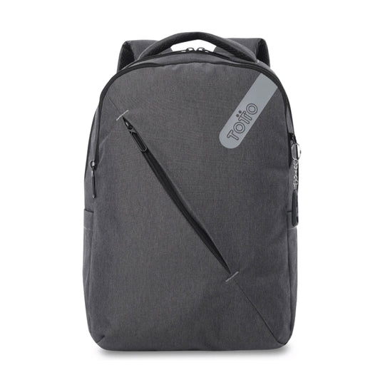 Mochila Totto Osaka Negro - Porta Laptop 15.4" | Mochila de Oficina con Acabado Melange