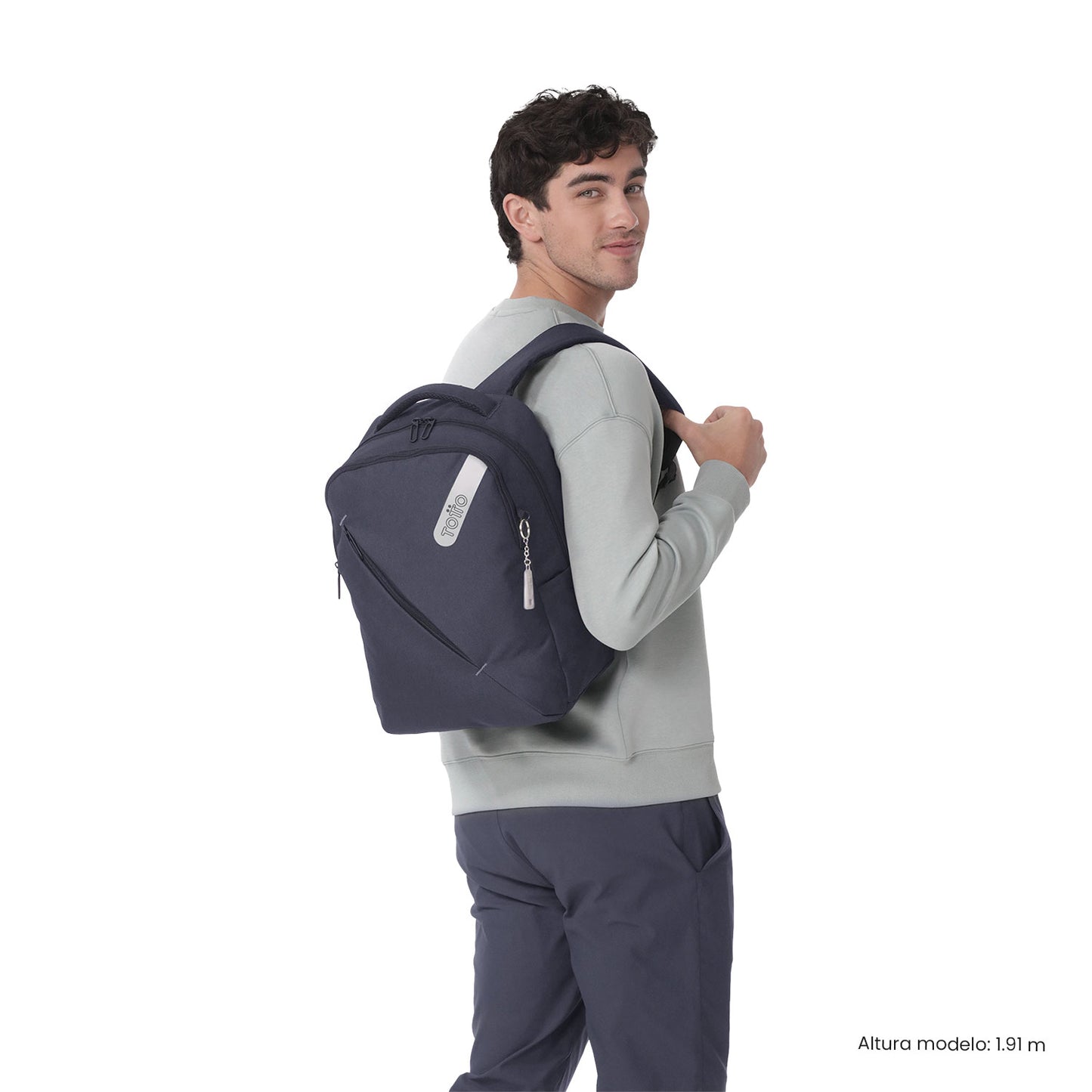 Mochila Totto Osaka Azul - Porta Laptop 15.4" | Morral Ejecutivo Unisex Melange