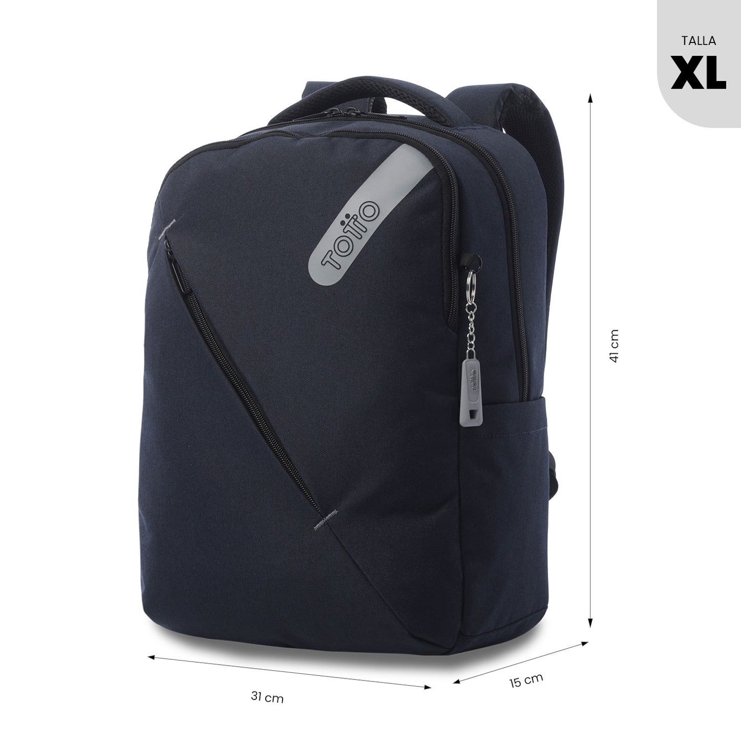 Mochila Totto Osaka Azul - Porta Laptop 15.4" | Morral Ejecutivo Unisex Melange