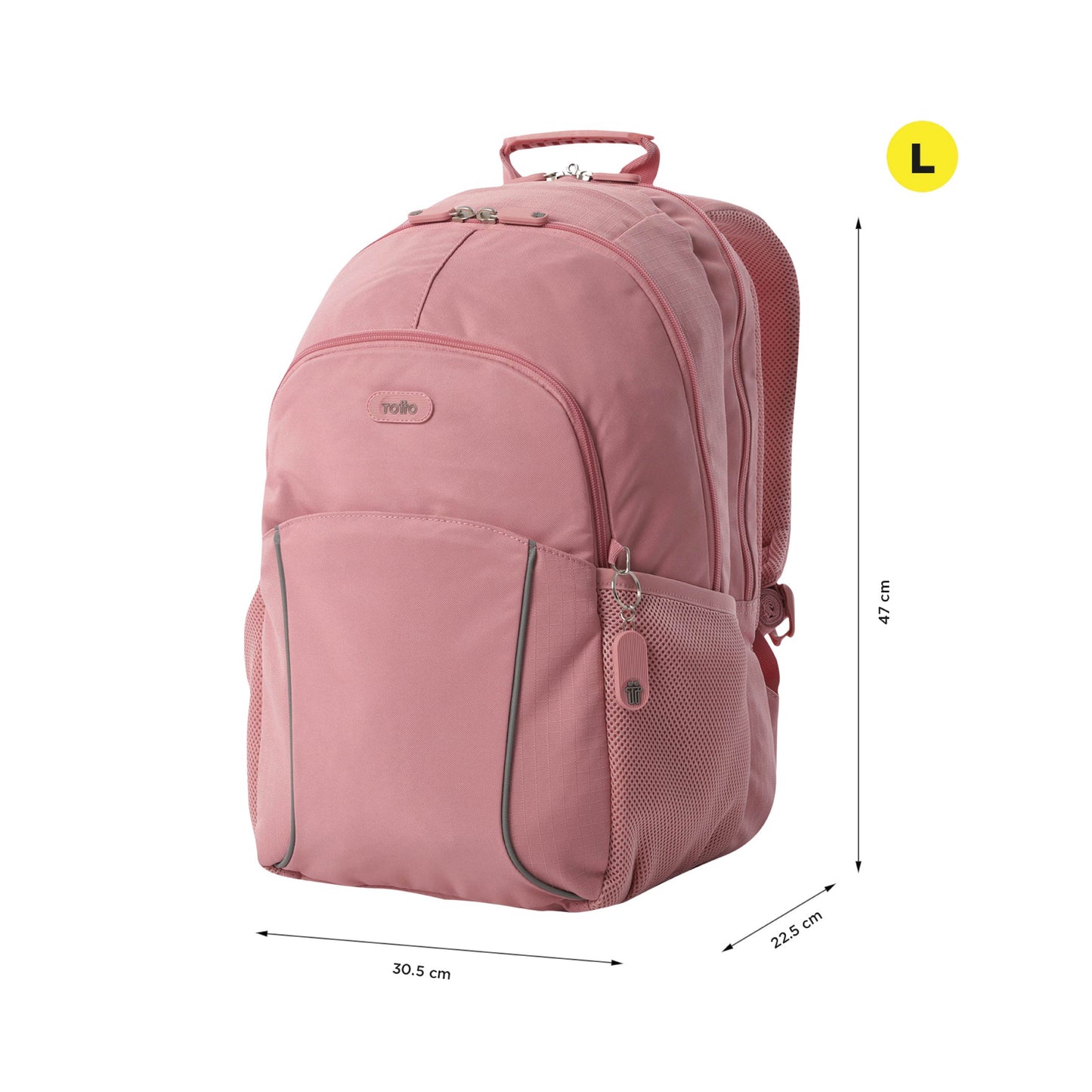 Mochila Totto Cambri 2.0 Color Rosa Para Mujer Porta Laptop
