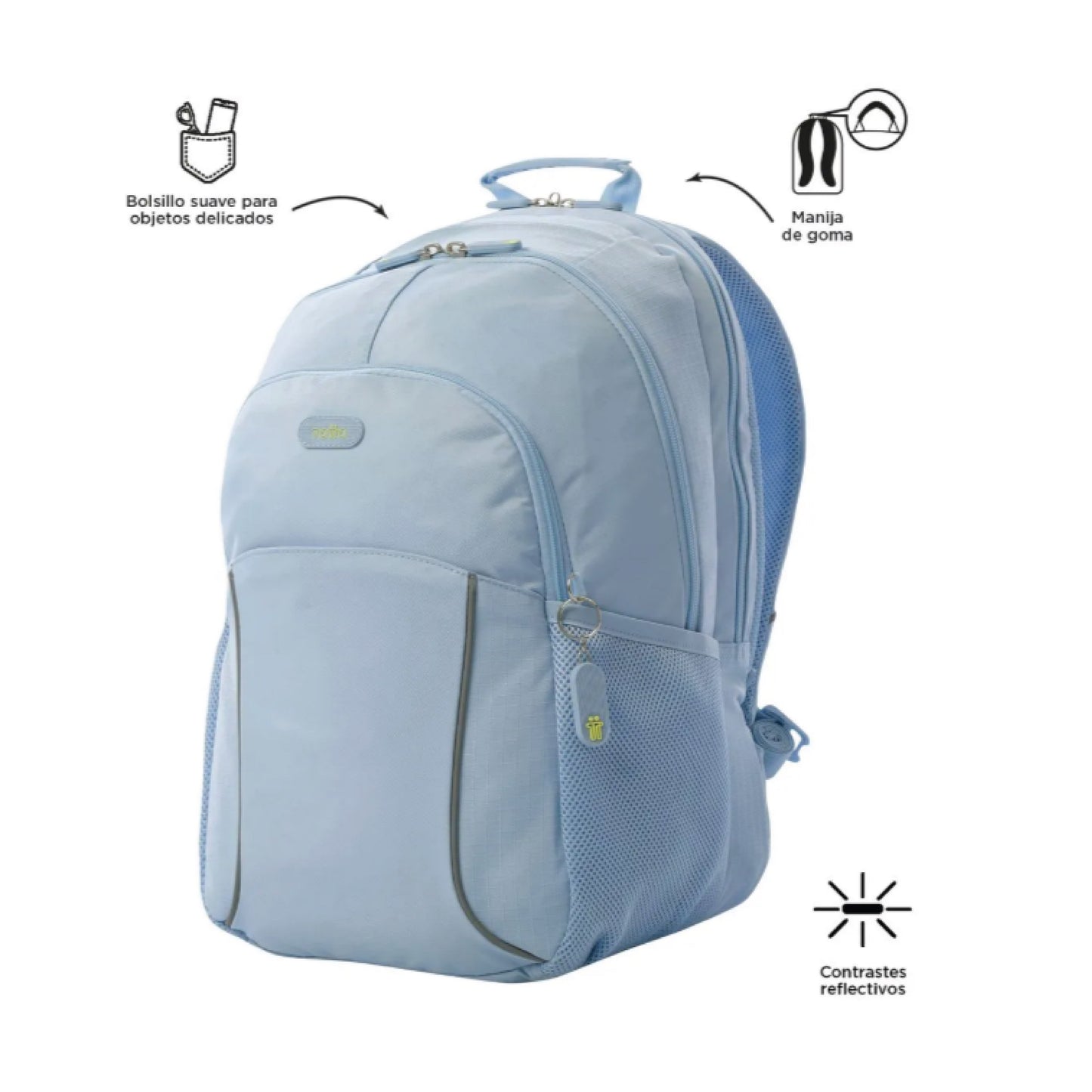 Mochila Totto Ecológica para mujer Cambri 2.0 - Porta Laptop 15.4" | Lona Reciclada RPET 32L Antirrobo