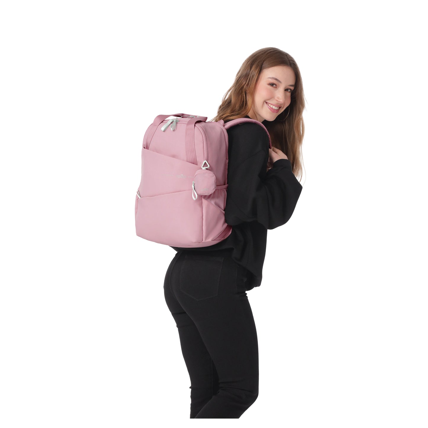 Mochila Totto Suzuka Porta Laptop 15.4" - Mochila Ecológica RPET con Llavero Monedero