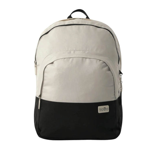 Mochila Totto Porta PC 16" Toluca 2.0 Color Blanco y negro