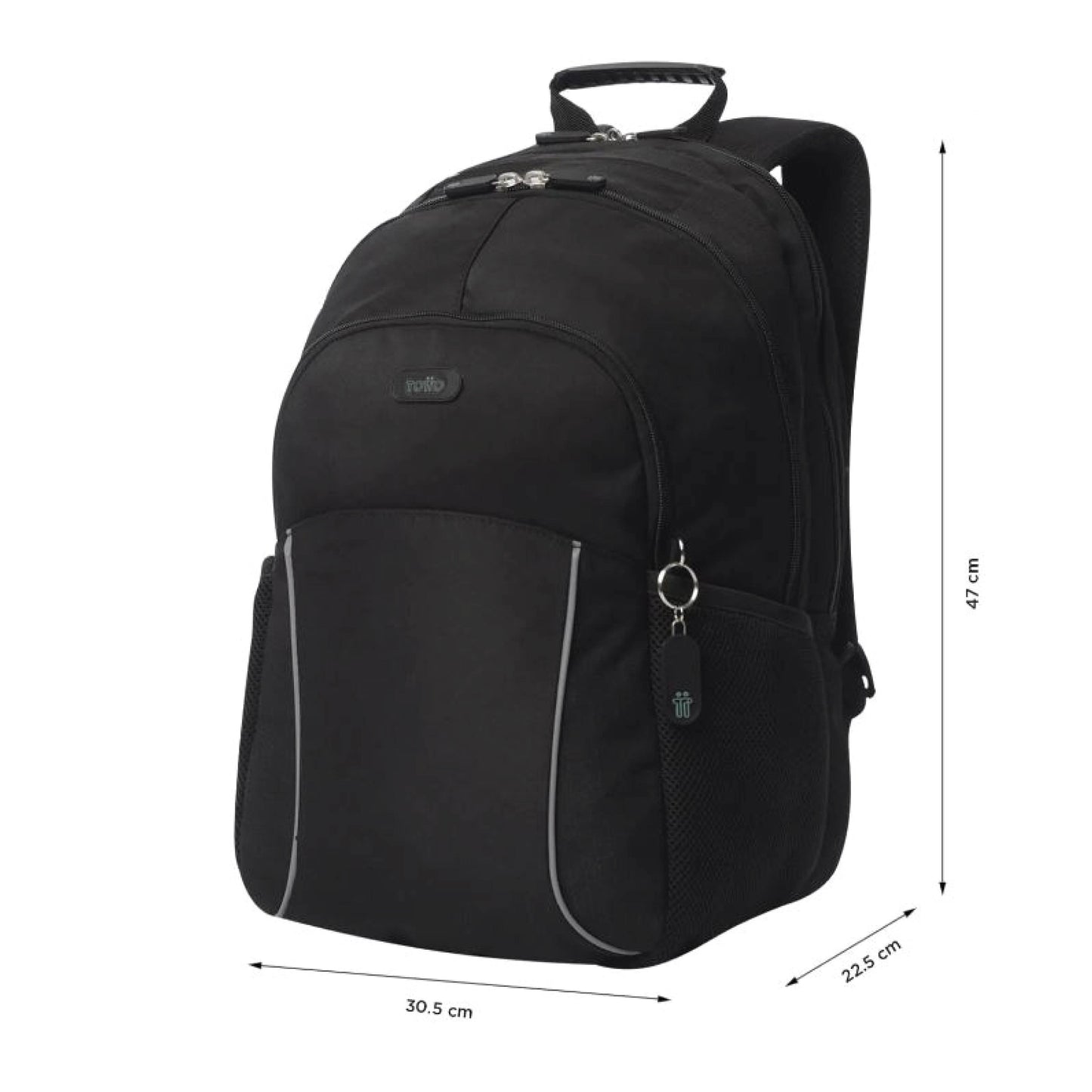 Mochila Totto Cambri 2.0 Porta PC 15.4" Negro para viaje y trabajo