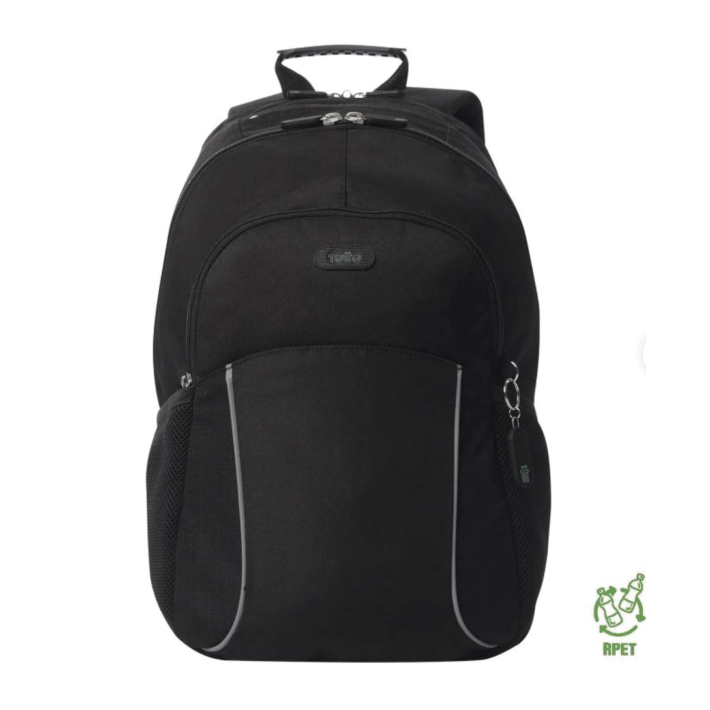 Mochila Totto Cambri 2.0 Porta PC 15.4" Negro para viaje y trabajo