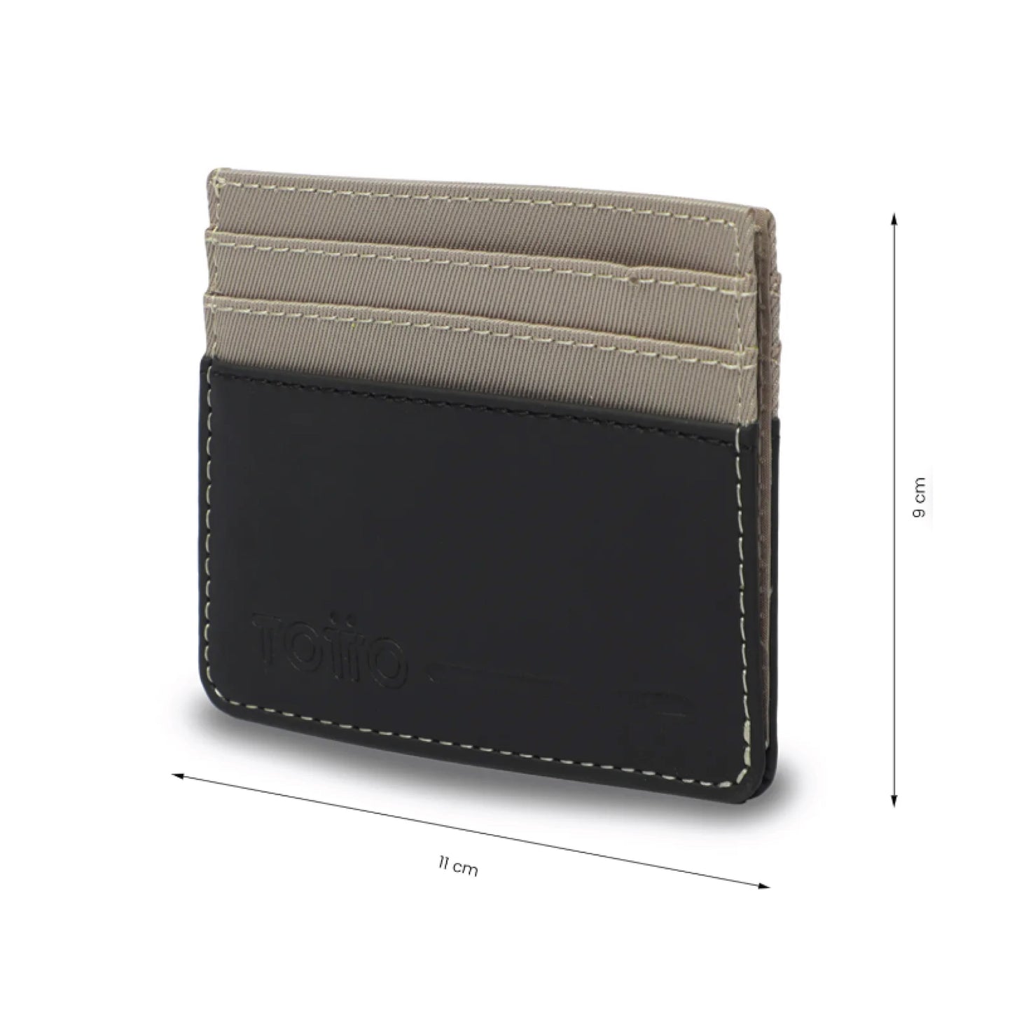 Portadocumentos Totto Slim Nexus Beige – Con Protección RFID Blocker, Ultra Ligero y Material Sostenible RPET