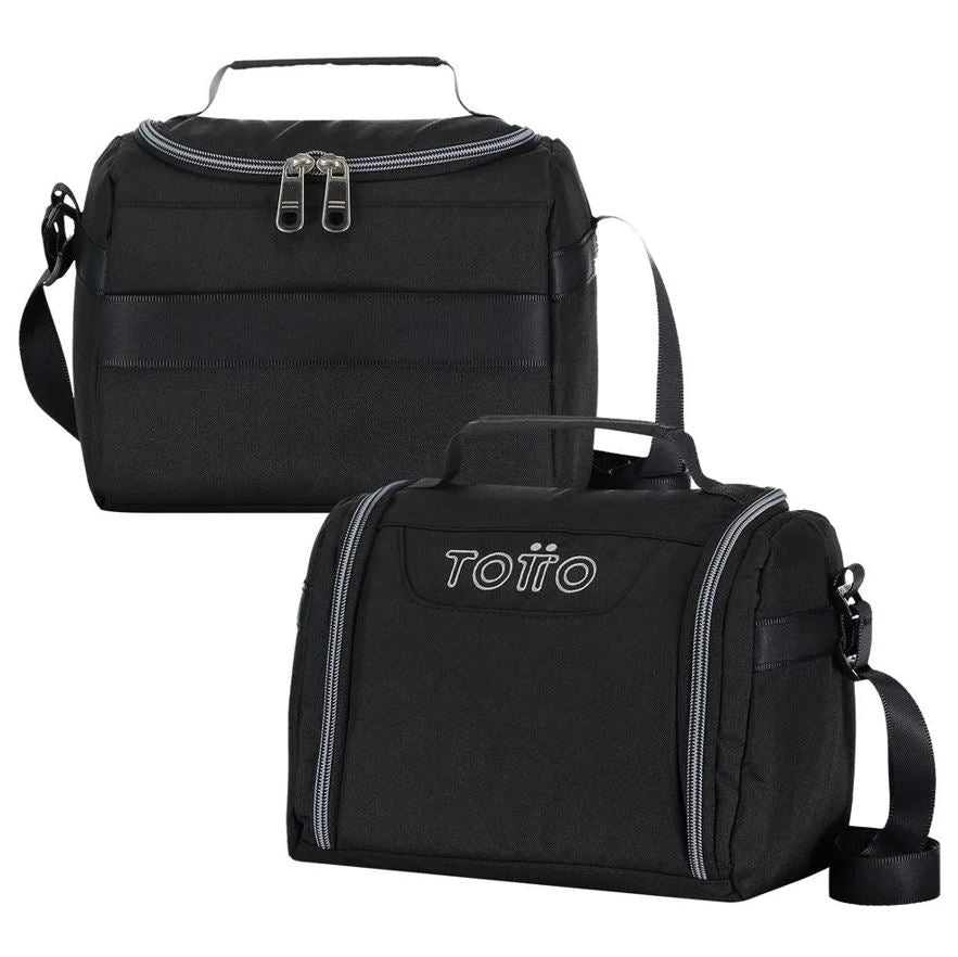 Lonchera Totto Resaltador Color Negro Semi Impermable